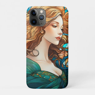 Helena - Dark Blonde Woman in Art Nouveau Style iPhone 11 Pro Case