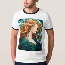 Helena - Dark Blonde Woman in Art Nouveau Style