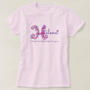Helena girls name & meaning H monogram shirt