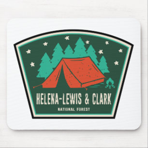 Helena-Lewis and Clark National Forest Camping Mouse Mat