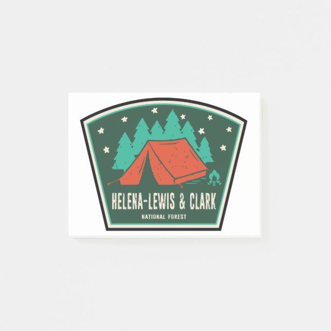 Helena-Lewis and Clark National Forest Camping Post-it Notes (Front)