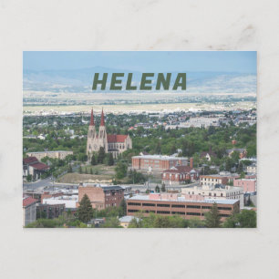 Helena, Montana downtown aerial view Postcard