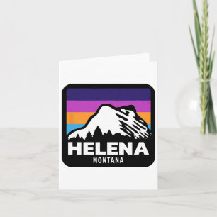 Helena Montana Fishing Skiing Snowboarding Family Card