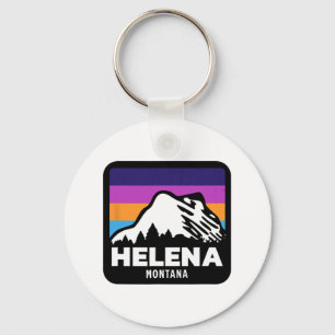 Helena Montana Fishing Skiing Snowboarding Family Key Ring