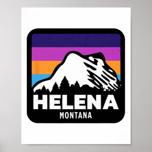 Helena Montana Fishing Skiing Snowboarding Family  Poster