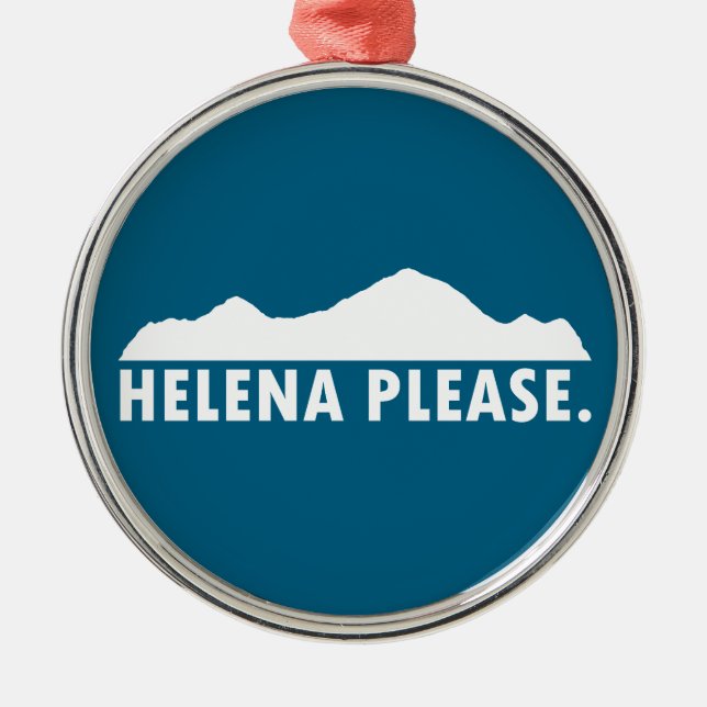 Helena Montana Please Metal Tree Decoration (Front)