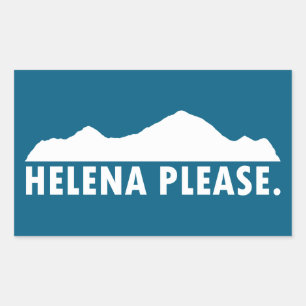 Helena Montana Please Rectangular Sticker