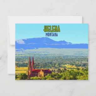 Helena Montana Sleeping Giant Mountains Flat Card