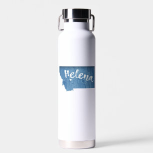 Helena Montana Wood Grain Water Bottle