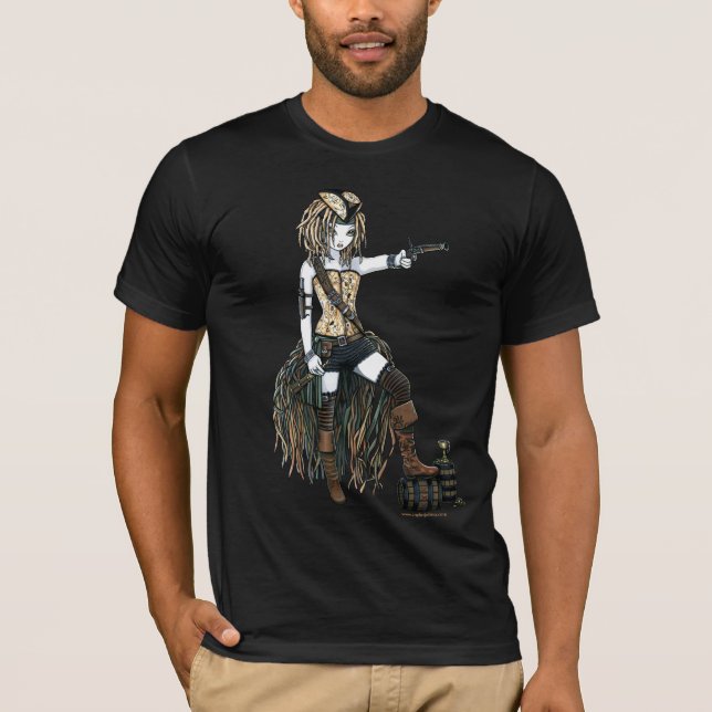 "Helena" Sky Pirate Ship Moon Fae Shirt (Front)