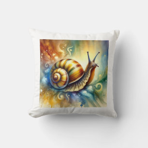 Helena Snail 030924AREF114 - Watercolor Cushion