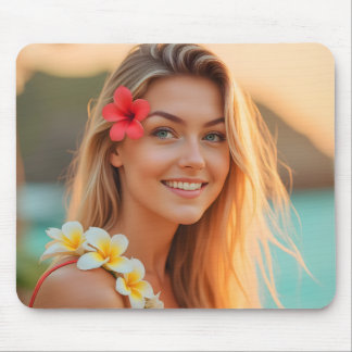 Helena's Paradise: A Coastal Dream Mouse Mat