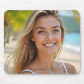 Helena's Paradise: A Coastal Dream Mouse Mat