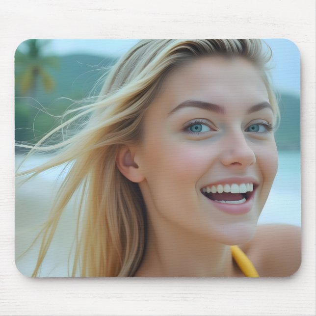 Helena's Seaside Portrait Mouse Mat (Front)