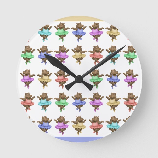 Helene circus performer round clock (Front)