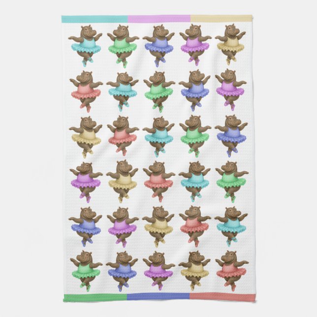 Helene circus performer tea towel (Vertical)