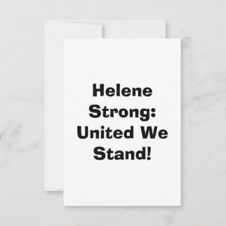 Helene’s Fury, Our Unity! United We Stand! Thank You Card