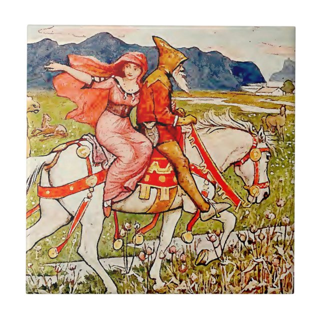 Helga Chooses Her Horse Tile (Front)