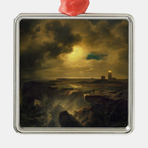 Helgoland in Moonlight, 1851 Metal Tree Decoration