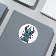 Helhorn the Demonic Unicorn Cryptid Sticker - Cute