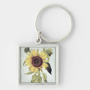 Helianthus Annuus from 'Velins du Roi Vol.36' Key Ring