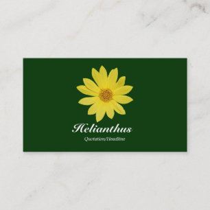 Helianthus - Dark Green Business Card