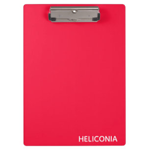 Heliconia red color name clipboard