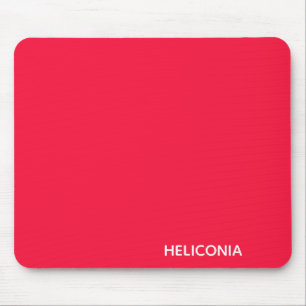 Heliconia red color name mouse mat