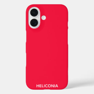 Heliconia red colour name iPhone 16 case