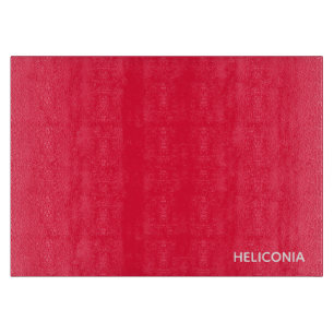 Heliconia red colour name cutting board