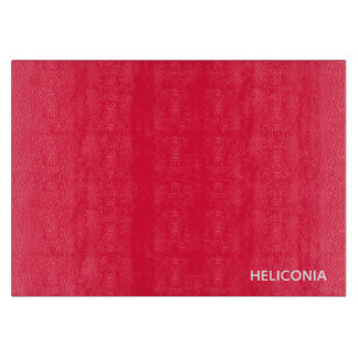 Heliconia red colour name cutting board