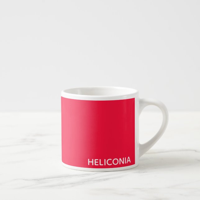 Heliconia red colour name espresso cup (Right)