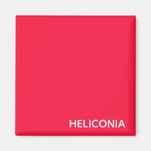 Heliconia red colour name magnet