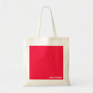 Heliconia red colour name tote bag