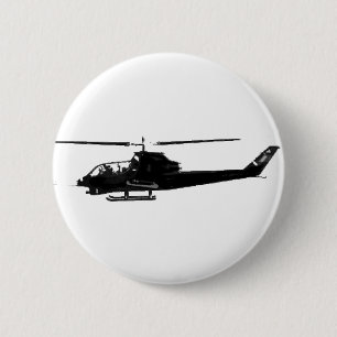 HELICOPTER 6 CM ROUND BADGE