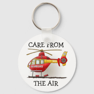 Helicopter Ambulance Keychain CFTA