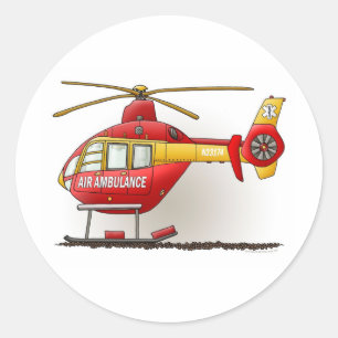 Helicopter Ambulance Sticker