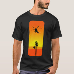 Helicopter and Sunset T-Shirt