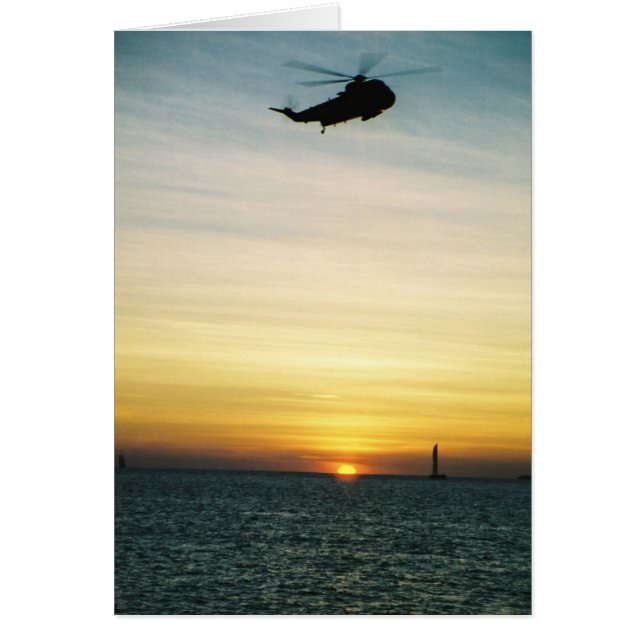 Helicopter at Sunset (Front)