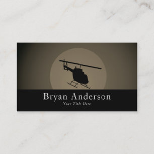 Helicopter - Aviation Business Card