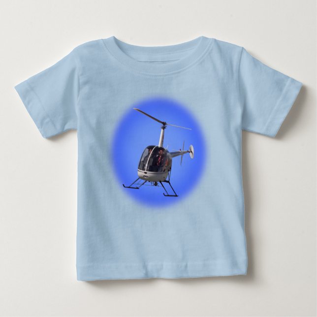 Helicopter Baby Shirts Chopper Infant Tops (Front)