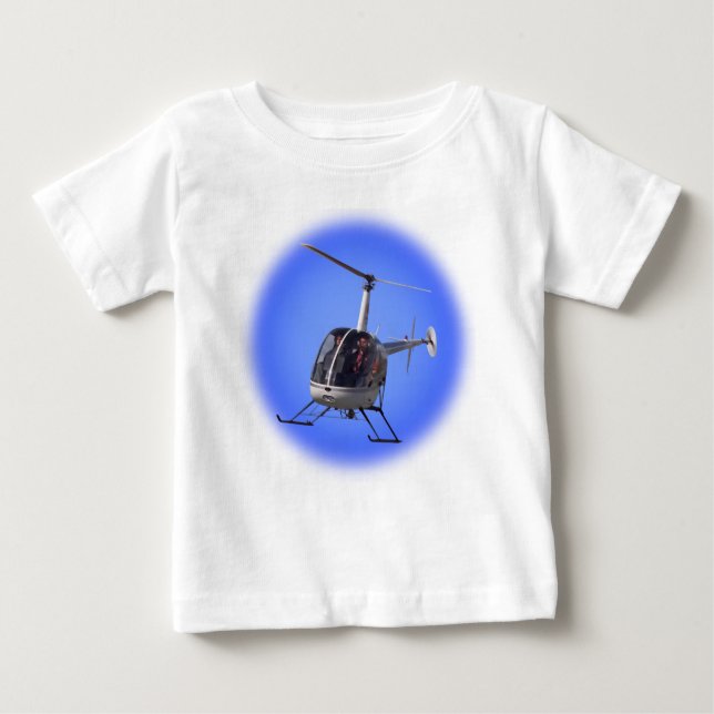Helicopter Baby Shirts Chopper Infant Tops (Front)