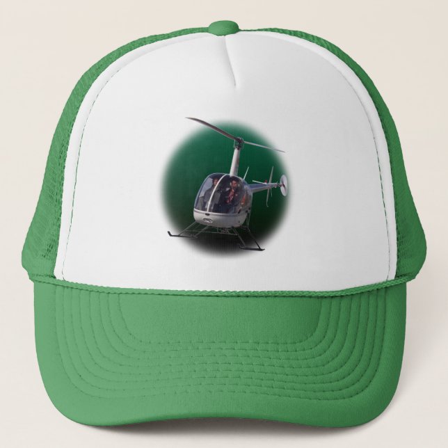 Helicopter Baseball Caps Helicopter Trucker Hat (Front)