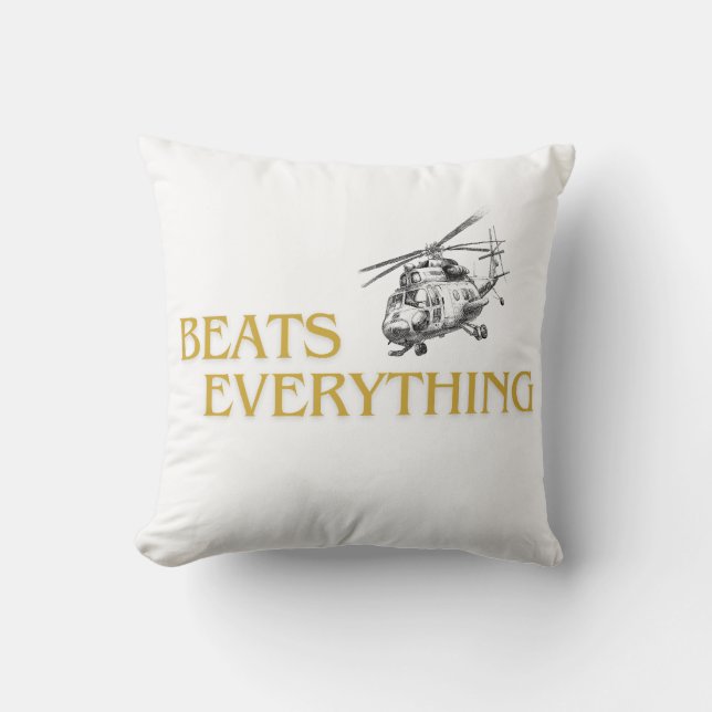 Helicopter beats everything cushion (Front)
