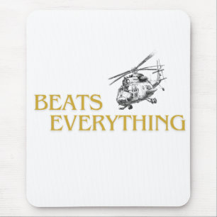 Helicopter beats everything mouse mat
