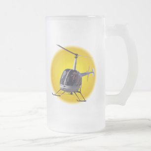 Helicopter Beer Glass Flying Chopper Mugs Steins