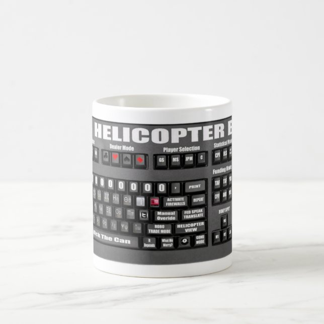 Helicopter Bernanke Keyboard Mug (Center)