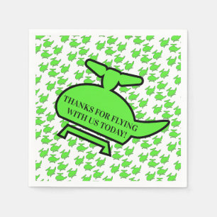 Helicopter Birthday Party  Napkin