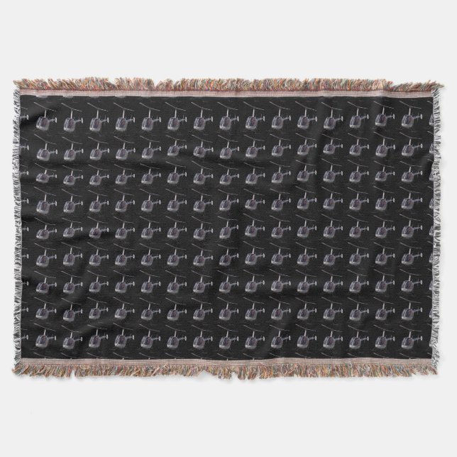 Helicopter Blanket Helicopter Throw Blankets Gifts (Front)