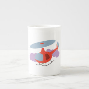 Helicopter Bone China Mug
